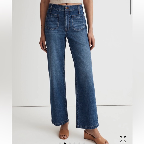 MADEWELL The Perfect Vintage Wide-Leg Jean size 32 NEARLY NEW - Picture 1 of 7